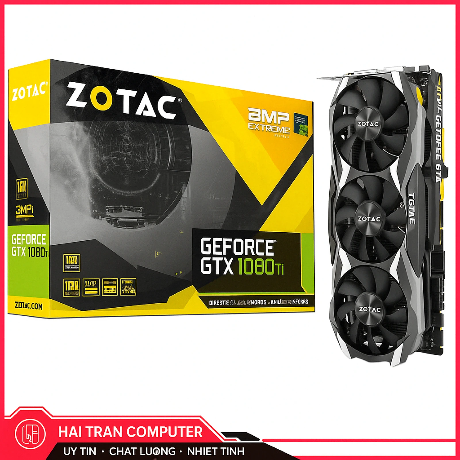 VGA ZOTAC GTX 1080ti 11GB AMP 3FAN 2ND